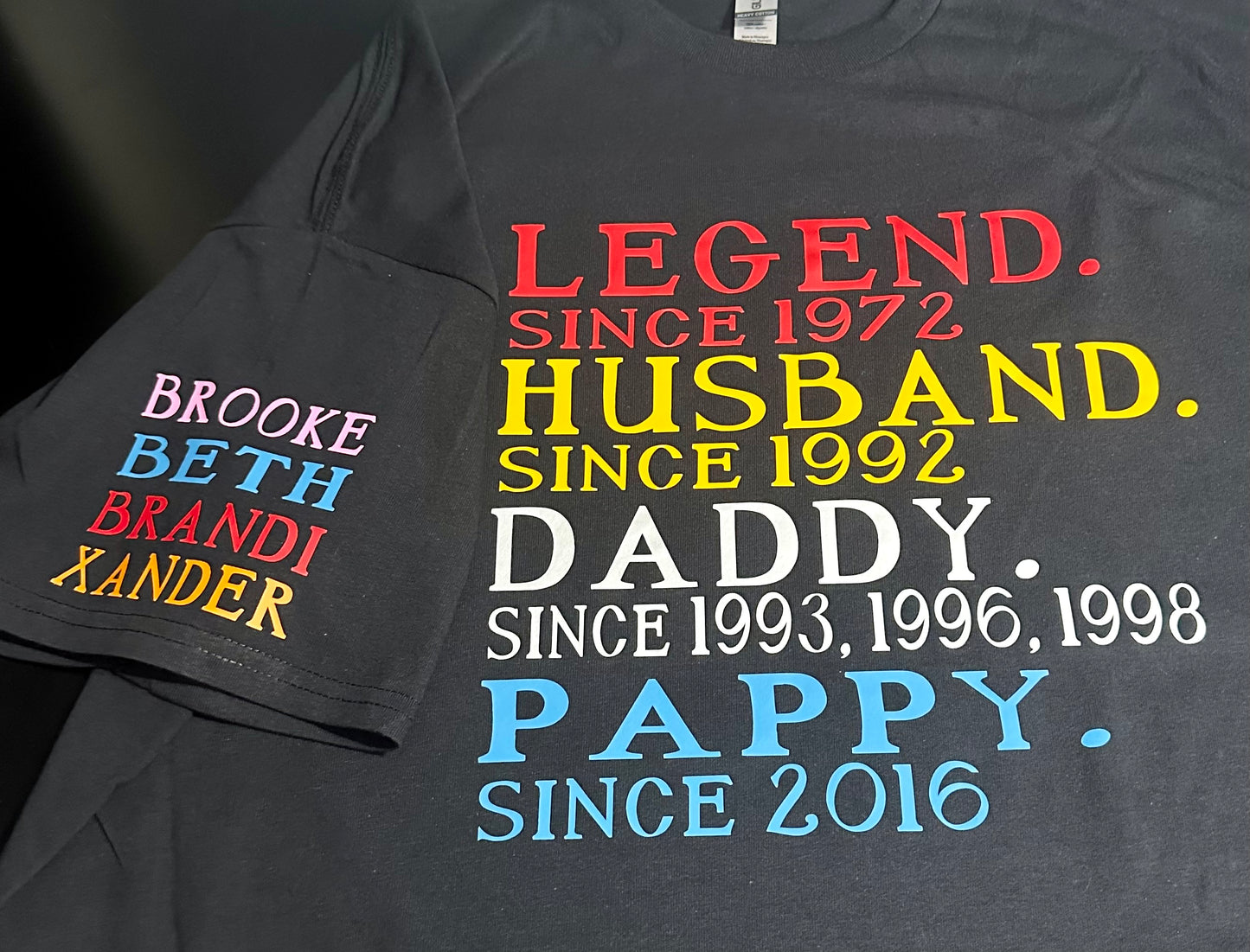 Legend - Husband - Dad - Grandpa Custom Tee