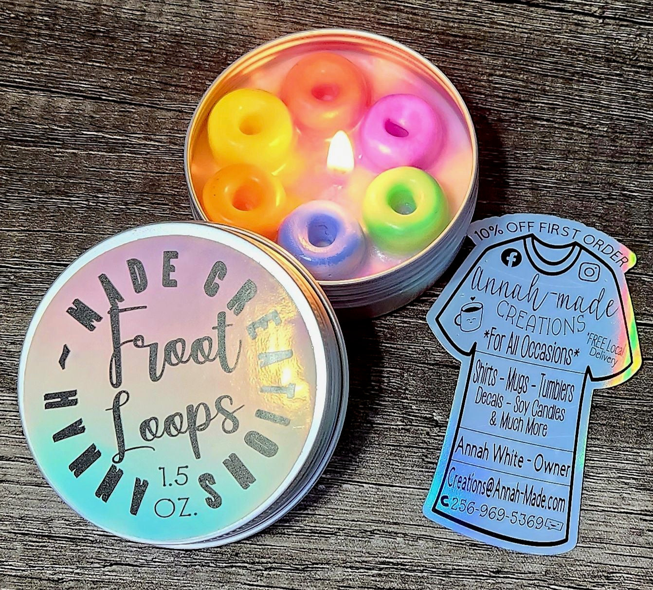 1.5oz Froot Loops Soy Candle